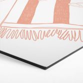 Hexagon Wandbild Sehnsucht nach Strand und Meer - Soley - Alu-Dibond 