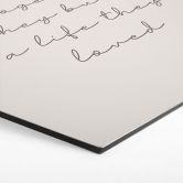 Tableaux hexagonaux avec citation d'amour - Together - Alu-Dibond 