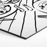 Hexagon Wandbild Stillleben-Dinner mit Wein - Treechild - Alu-Dibond 