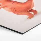 Hexagon-Wandbild Dino Be Brave - T-Rex - Tunaboylu - Alu-Dibond 