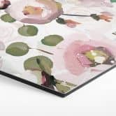 Hexagon - Alu-Dibond UN Designs - Blumen im Gemälde Stil 