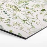 Hexagon Wandbild Kräuter und Wildblumen - UN Designs - Alu-Dibond 