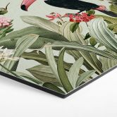Hexagon Wandbild Tukan im Dschungel-Paradies - Alu-Dibond - UN Designs 