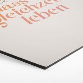 Hexagon Wandbild Voll schön, dass wir gleichzeitig leben - Alu-Dibond 
