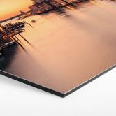 Hexagon-Wandbild Sonnenuntergang in Venedig - Alu-Dibond - Zhang 