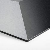 3D Hexagon Dibond Fredriksson - Zilver 