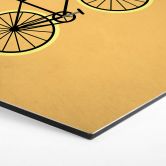 Hexagon - Alu-Dibond Kubistika - Fahrrad Liebe 