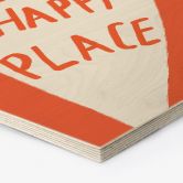 Hexagon Holzbild This is my happy place mit Herz - Fritsch 