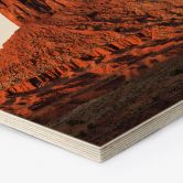 Hexagon Holzbild Felsformation in Monument Valley - Hugonnard 