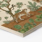Tableau sur bois Hexagon Objets cachés Animaux de la jungle - Kikki Belle 