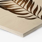 Hexagon - Holz Kubistika - Blatt in Gold 