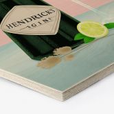 Hexagon Holzbild Gin Tonic Cocktail - Lizde 