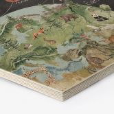 Houten Wanddecoratie zonnestelsel met planeten en aarde - Ms Tiff 