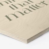 Hexagon Holzbild Do The Things That Matter - Prints by Ayleen 