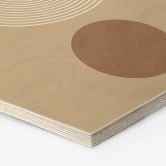 Hexagon Holzbild Abstrakte Geometrie in Balance - Ristova 
