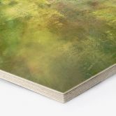 Tableau sur bois Hexagon Jeu de couleurs de vert d'or - Schmucker 