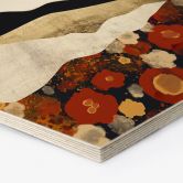 Hexagon Hout Herfstachtig berglandschap - SpaceFrog Designs 
