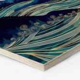 Hexagon Hout SpaceFrog Designs - Strepen in het Meer 