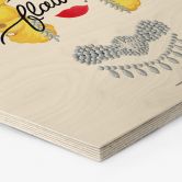 Hexagon - Holz Birke-Furnier Tohmé - Flawless Marilyn 