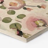 Hexagon - Holz UN Designs - Blumen im Gemälde Stil 