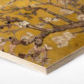 Hexagon - Holz van Gogh - Mandelblüte Ocker 