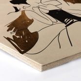 Hexagon - Holz Birke-Furnier Kubistika - Ballerinas 