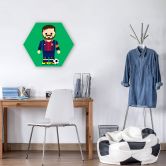 Hexagon - Alu-Dibond Gomes - Messi Spielzeug 