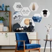 Hexagon alu-dibond - New York 