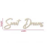 Wanddecoratie Populierenhout Sweet Dreams 