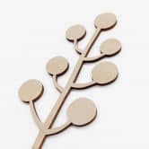 MDF Decoratie Bosje Bloemen (3-delig) Hoogte 30 cm 