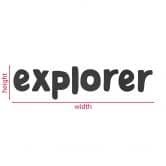 Décoration en bois MDF Explorer 