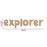 Décoration en bois MDF Explorer 