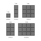 Raumteiler Geometrisches Muster - MDF 