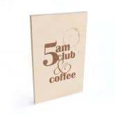 Tableau sur bois 5 au Club & Coffee 