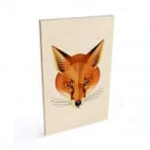 Holzbild Fuchs - Braun 