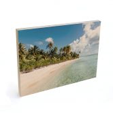 Holzbild Palmenstrand in der Südsee - Colombo 