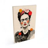 Tableau sur bois Frida Kahlo Portrait Pop-Art - Jaszke 