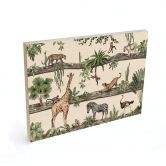Holzbild Afrikanische Tiere im Dschungel - Kikki Belle 
