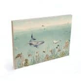 Tableau sur bois Kikki Belle - Vie sous-marine 