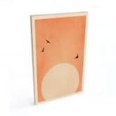 Holzbild Apricot Sonnenuntergang - Kubistika 
