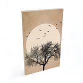 Holzbild Kubistika - Wintertraum 