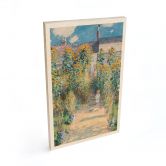 Holzbild Monet - Der Garten Monets in Vétheuil 