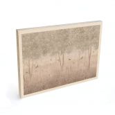 Holzbild Sommerliche Schwalben im Blütenwald - Ms Tiff 