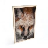 Houten Wanddecoratie dierenportret rode vos - Nagi 