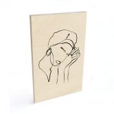 Holzbild NKTN - Line Art - Don't Worry 