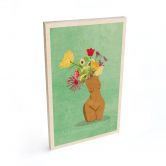 Tableau sur bois Féminité en fleur - Oltmanns 