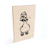 Holzbild Coole Spa-Ente mit Sonnenbrille - Royle 