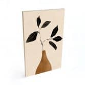 Holzbild Zweig in goldener Vase - ThingDesign 