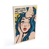 Tableau sur bois Tohmé - I kissed a girl 