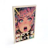 Holzbild Potzblitz im Anime-Stil - Treechild 